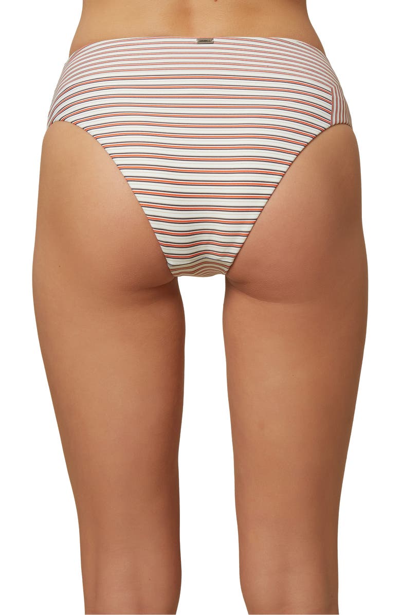 O'Neill Sunray Stripe High Waist Bikini Bottoms, Alternate, color,