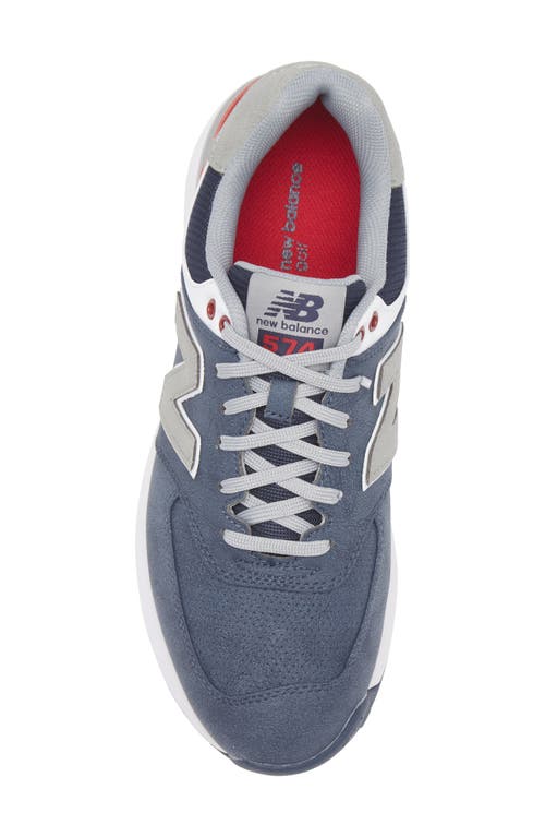New Balance Golf 574 Greens V2 Spikeless Golf Shoe In Navy
