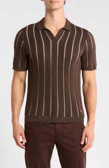 Wheo Johnny Collar Knit Polo
