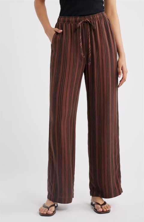 Wide Leg Drawstring Pants