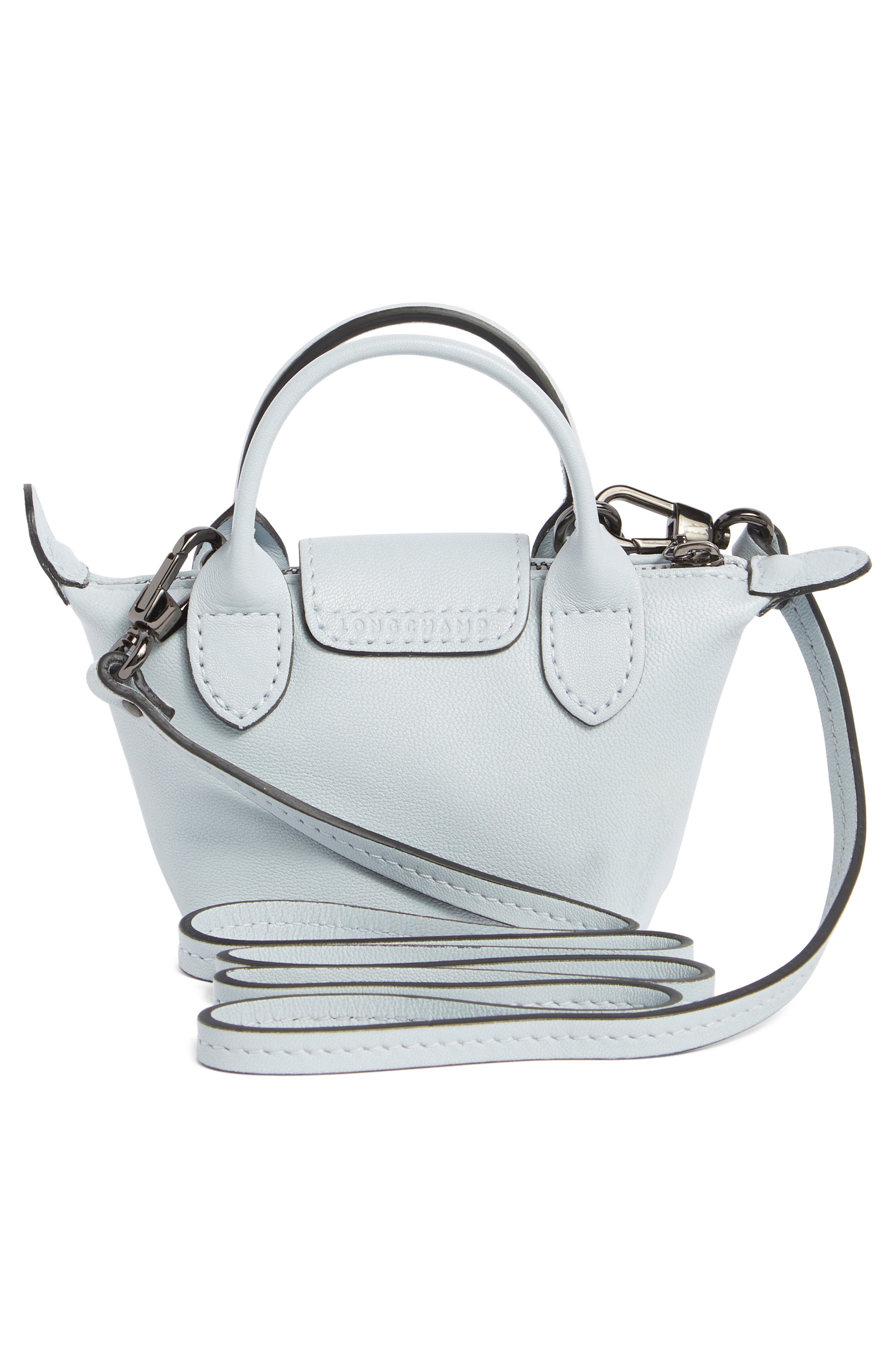 Longchamp Le Pliage Cuir Nano Crossbody Bag, Alternate, color, 