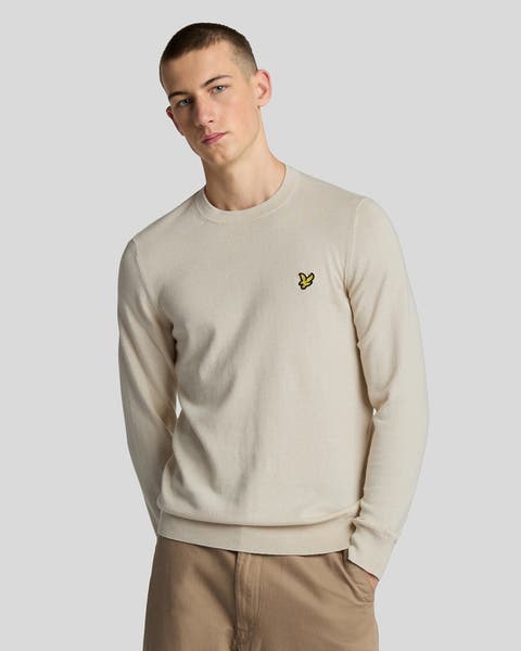 Cotton Merino Crew Neck Sweater