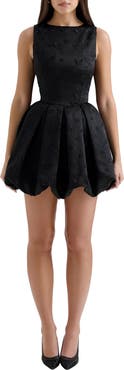 HOUSE OF CB Melika Open Back Bubble Hem Minidress