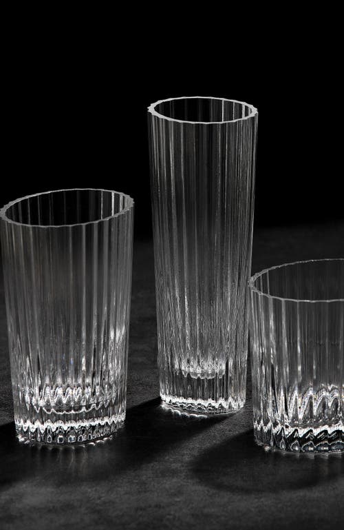 Missoni Home Tableware Champagne Glasses Nastri Set Of 6 Transparent 7.5 Oz, H 6.5"