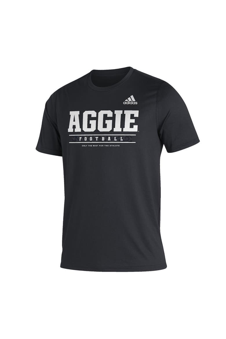 Men's adidas Black Texas A&M Aggies Sideline Football Locker Practice Creator AEROREADY T-Shirt, Alternate, color, Black