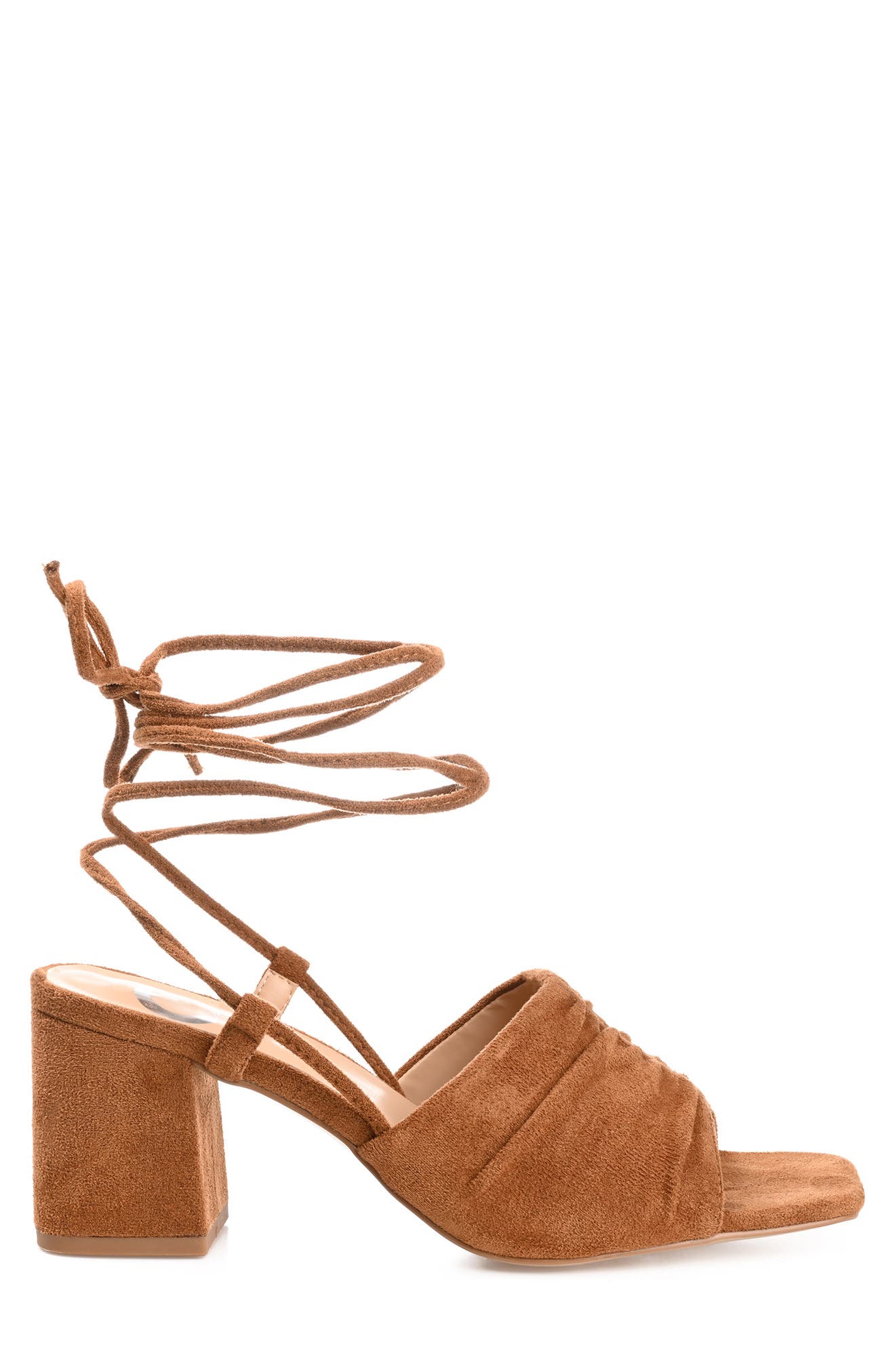 Felisity Vegan Lace-Up Tie Pump, Alternate, color, COGNAC