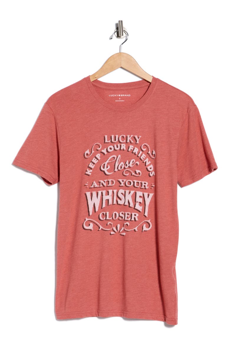 Whiskey Closer Cotton Graphic T-Shirt, Alternate, color, RED OCHRE