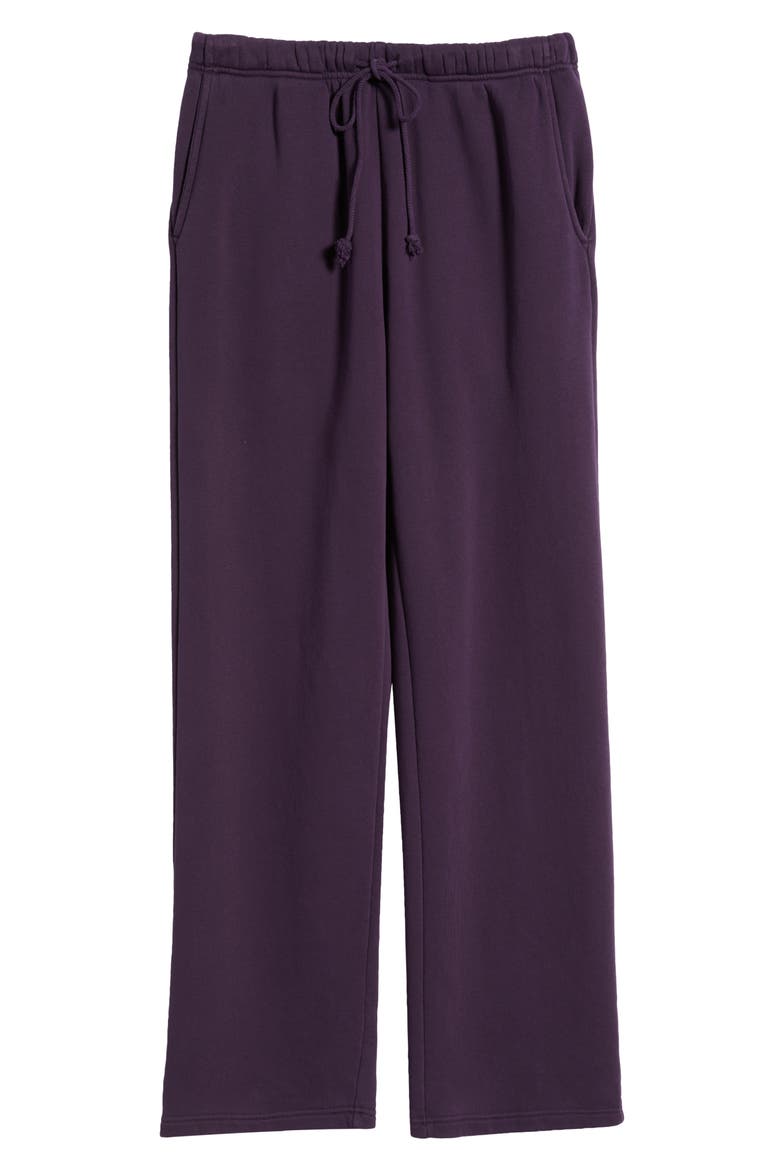 Core Organic Cotton Straight Leg Sweatpants, Alternate, color, VINTAGE GRAPE