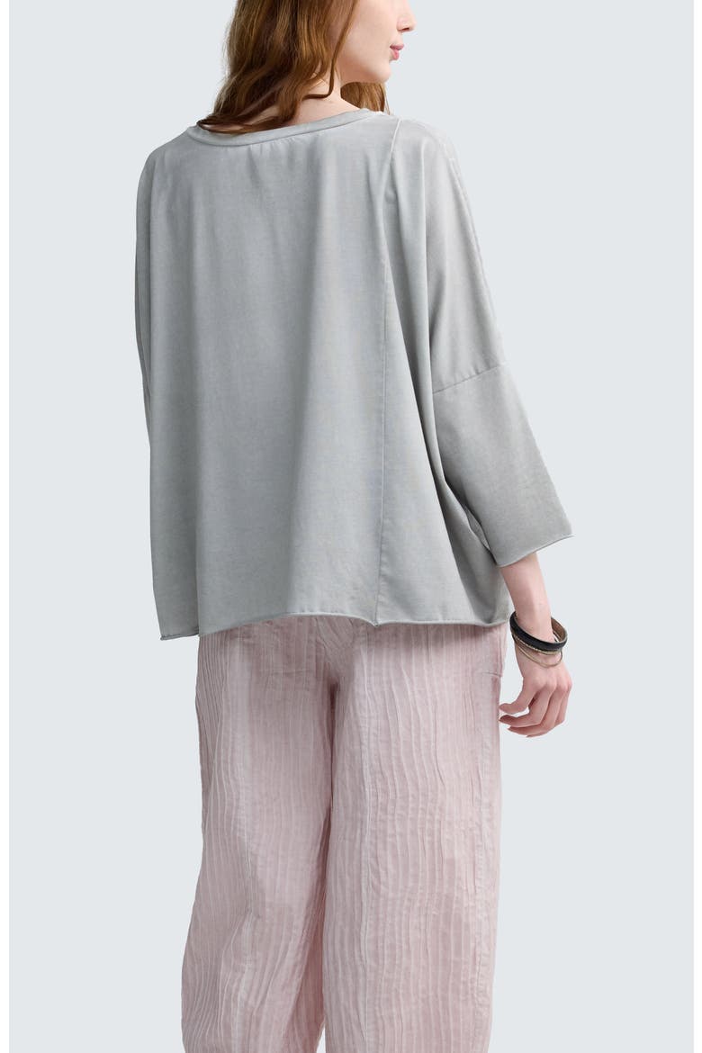 Rowena Two-Tone Patch Pocket Top, Alternate, color, Ash Grey-Rose