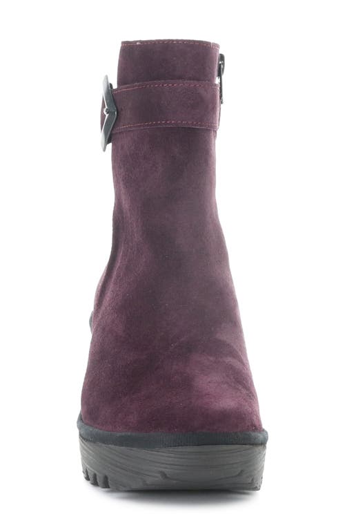 Fly London Yuji Wedge Bootie In Brown
