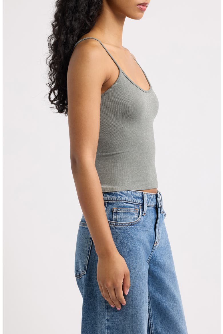 Molly Glitter Cami, Alternate, color, GREY