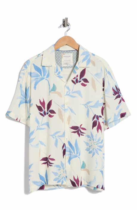 DENIM AND FLOWER Relaxed Fit Floral Camp Shirt
