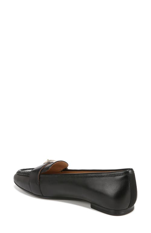 Naturalizer Lola 2 Slip-on Buckle Flats In Black Leather