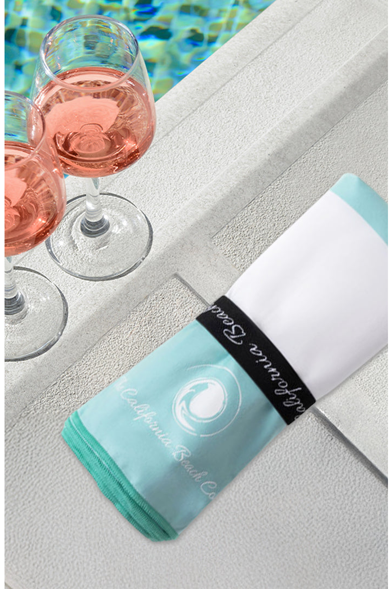 Coastline Beach Towel, Alternate, color, Mint Green / White
