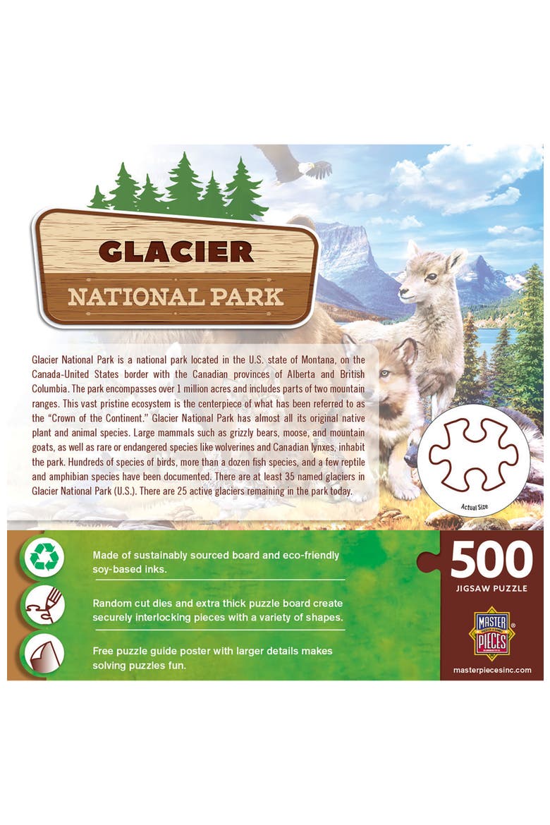 Glacier National Park 500 Piece Puzzle, Alternate, color, Multicolor