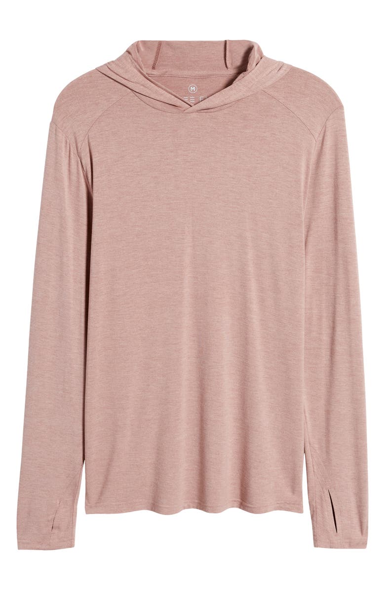 Free Fly Shade UPF 50+ Hoodie, Alternate, color, Heather Adobe Red