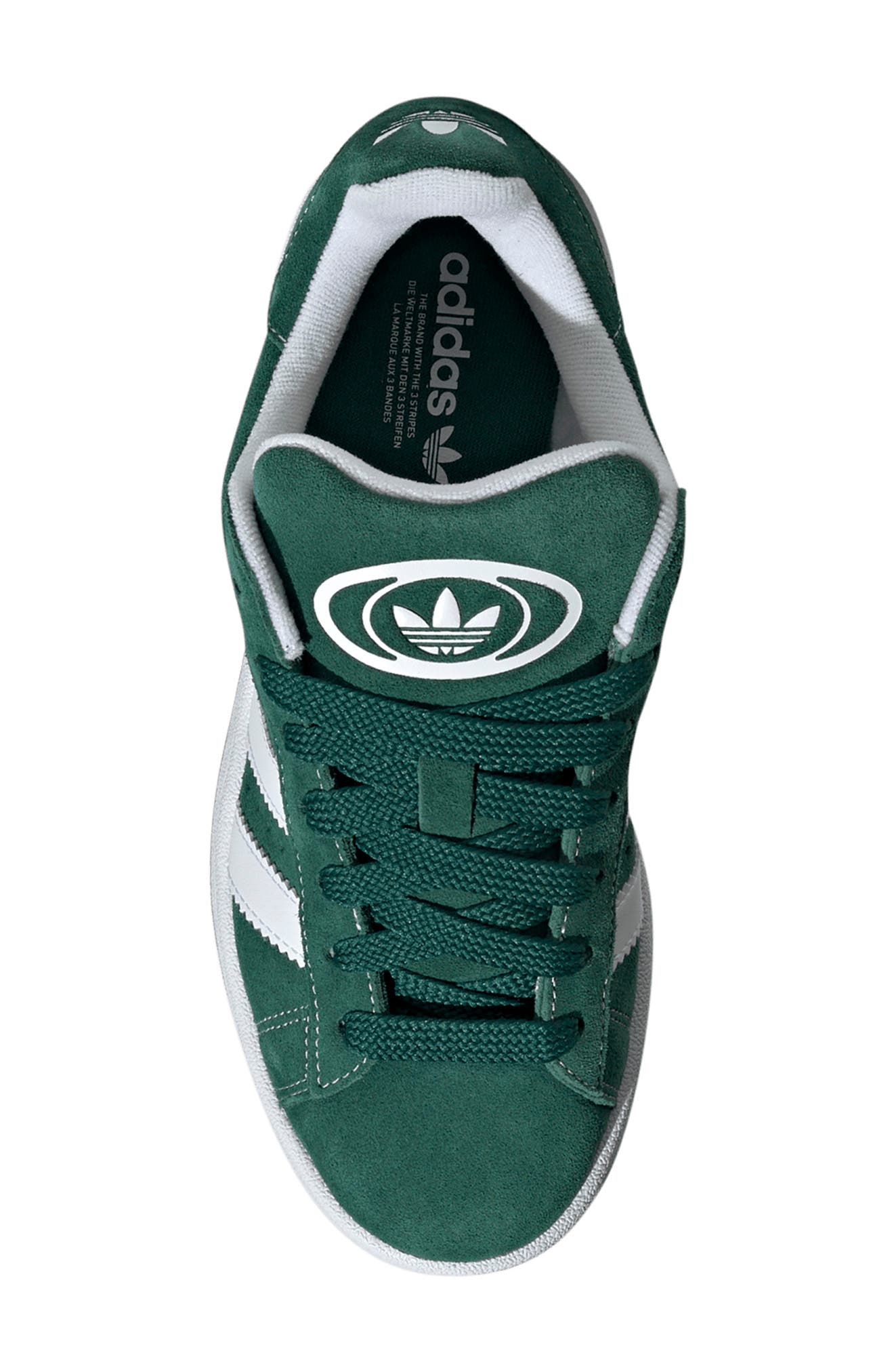 Kids' Campus 00s Sneaker, Alternate, color, DARK GREEN/ WHITE/ OFF WHITE