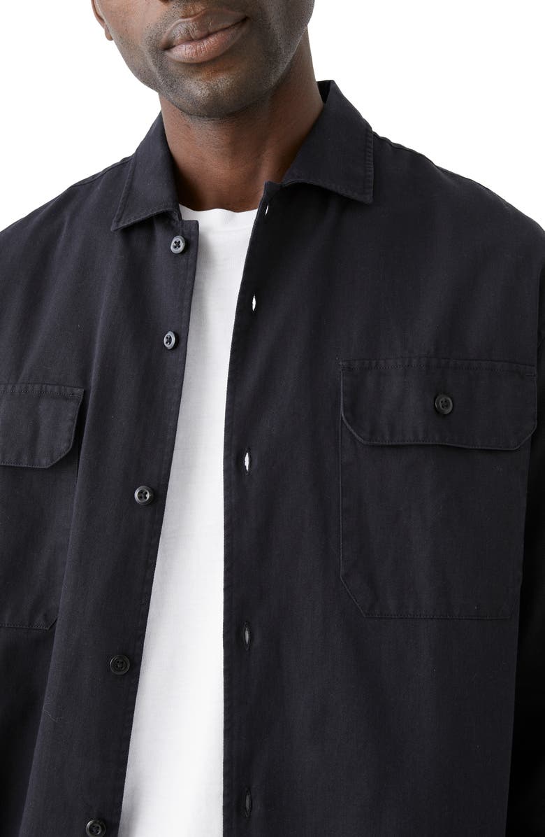 Frank And Oak Frank & Oak Military Twill Button-Up Shirt, Alternate, color, 