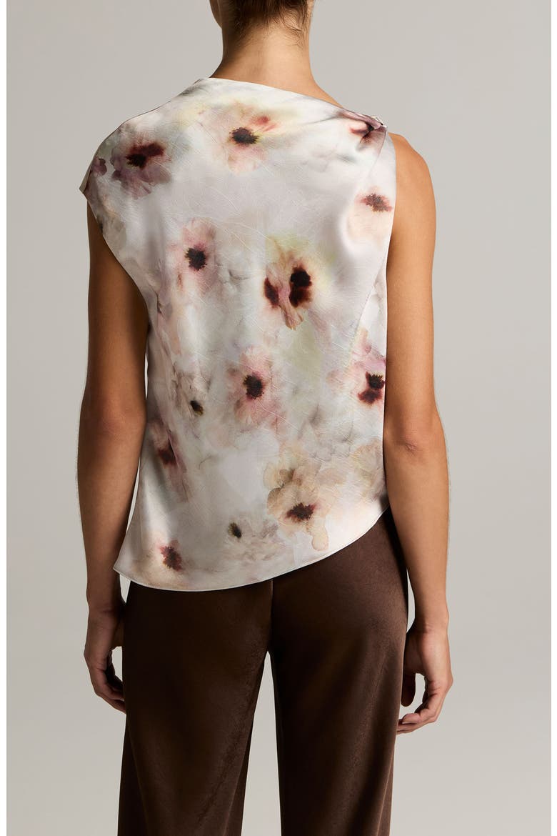Watercolor Floral Twist Shoulder Top, Alternate, color, SOFT PEONY