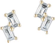 Dana Rebecca Designs Baguette Diamond Stud Earrings