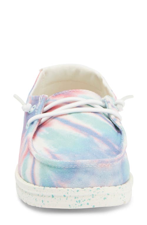 Hey Dude Wendy Moc Toe Sneaker In Rose Candy Tie Dye
