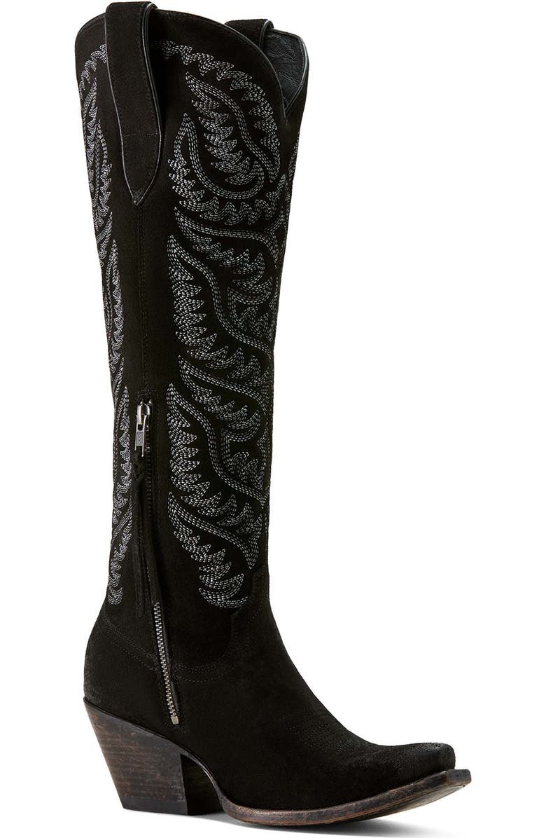 Ariat Laramie X Toe Western Boot, Main, color, Black