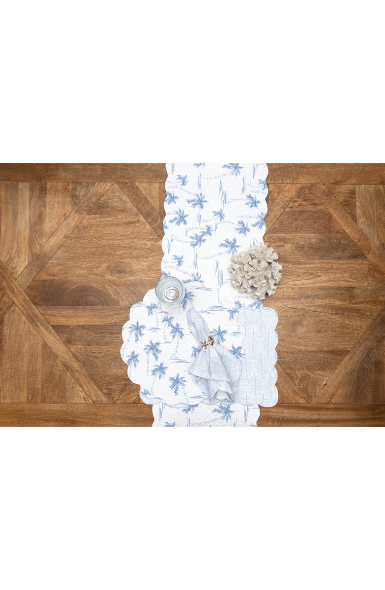 C&F Home Blue Paradise Round Set of 6 Placemats  17", Alternate, color, Blue