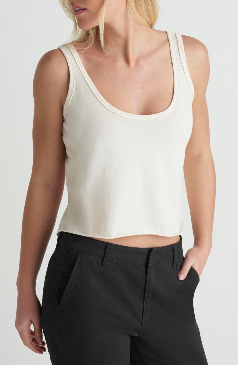 Hurley California Crop Cotton Jersey Tank, Alternate, color, 