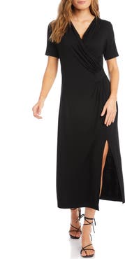 Karen Kane Faux Wrap Midi Dress