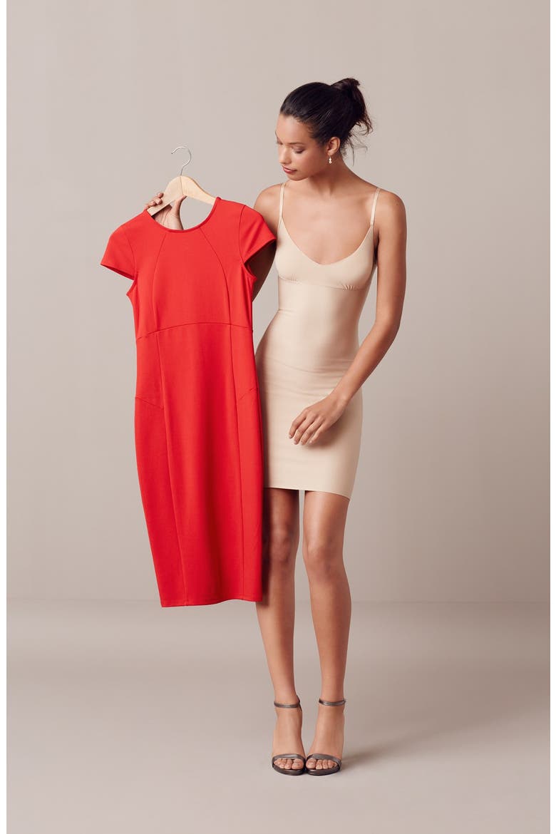 Two-Faced Tech Control Slip, Alternate, color, BEIGE