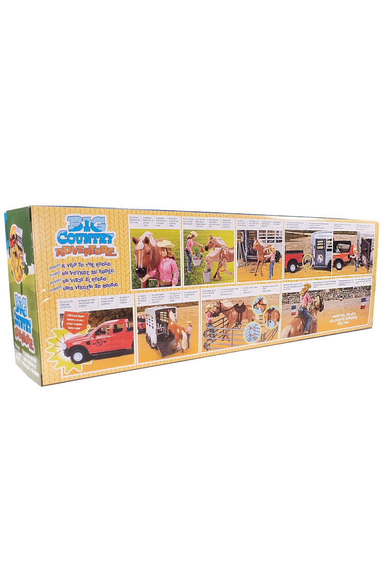 Big Country Toys Truck & Horse Trailer Adventure, 24 piece Rodeo Toy Playset, 3+, Alternate, color, Multicolored