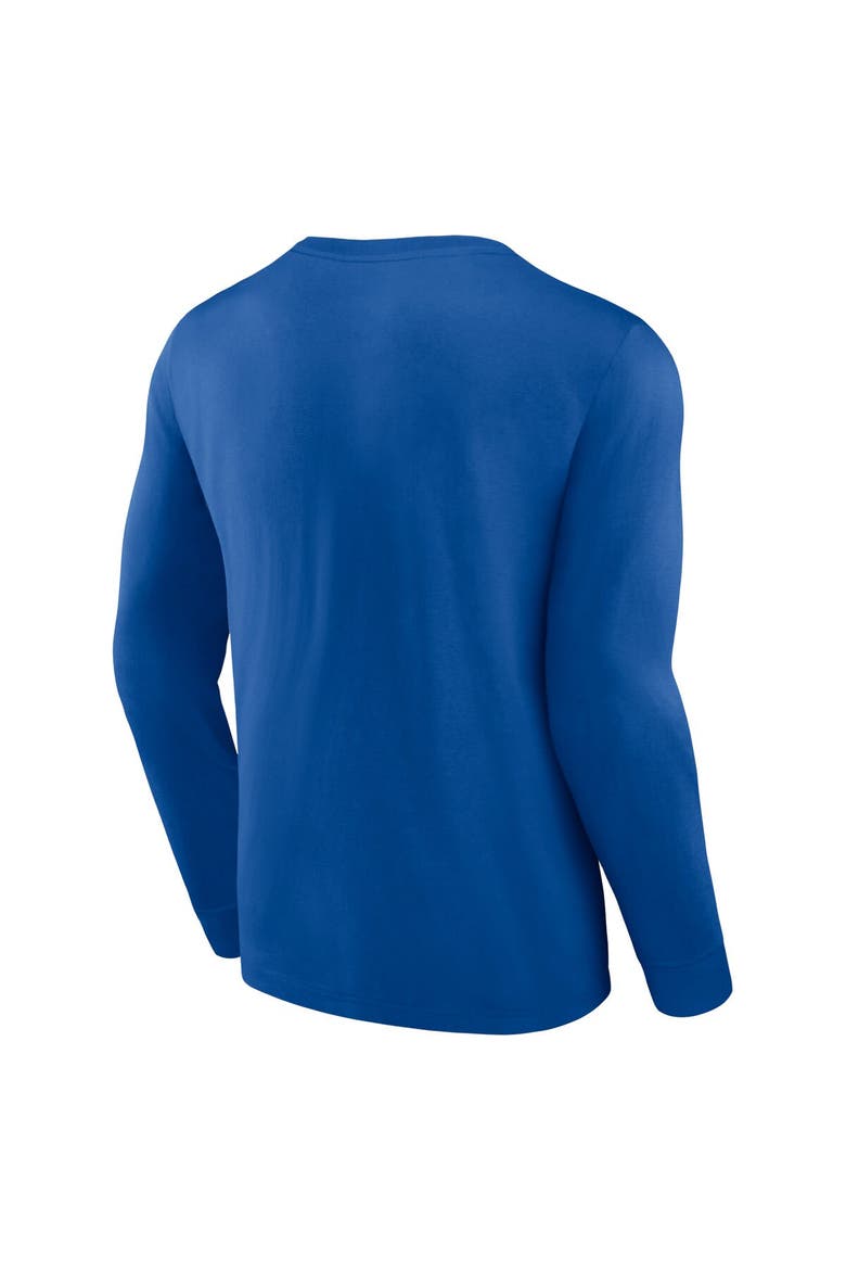 Men's Fanatics Branded Royal Golden State Warriors Baseline Long Sleeve T-Shirt, Alternate, color, Royal