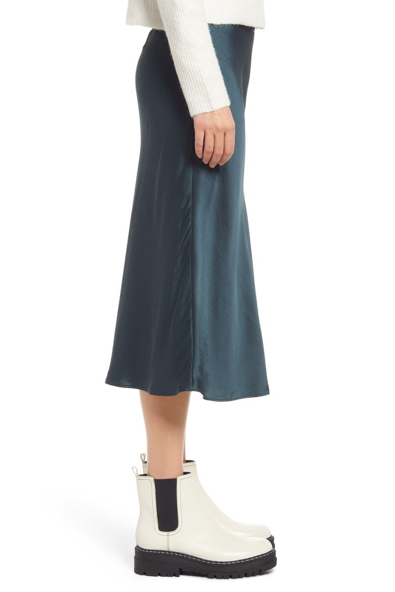 Midi Slip Skirt, Alternate, color, DARK SMOKE