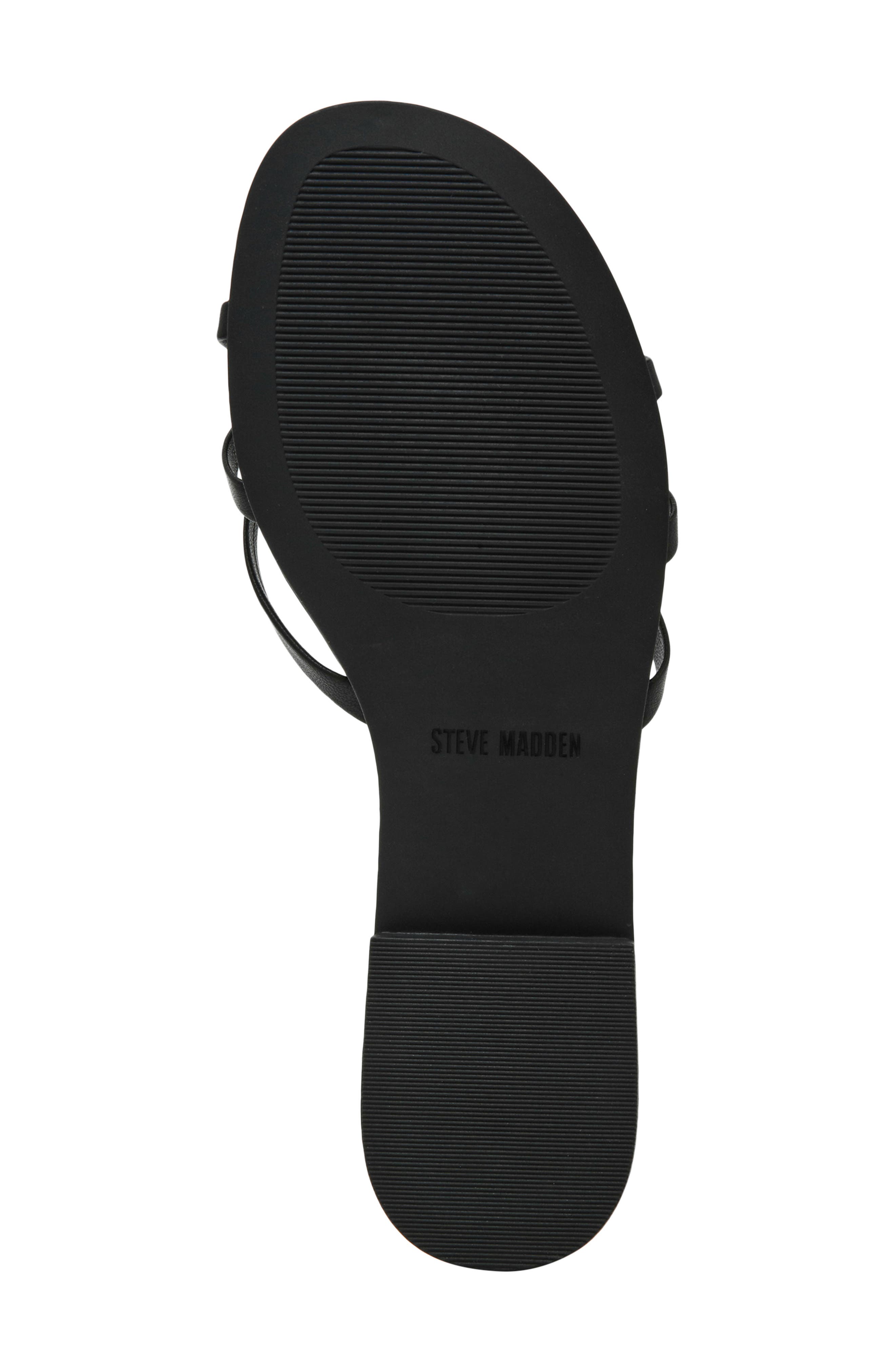 Steve Madden Calissi Flip Flop, Alternate, color, Black Leather