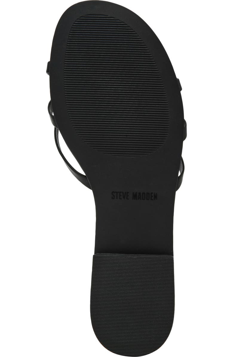 Steve Madden Calissi Flip Flop, Alternate, color, Black Leather