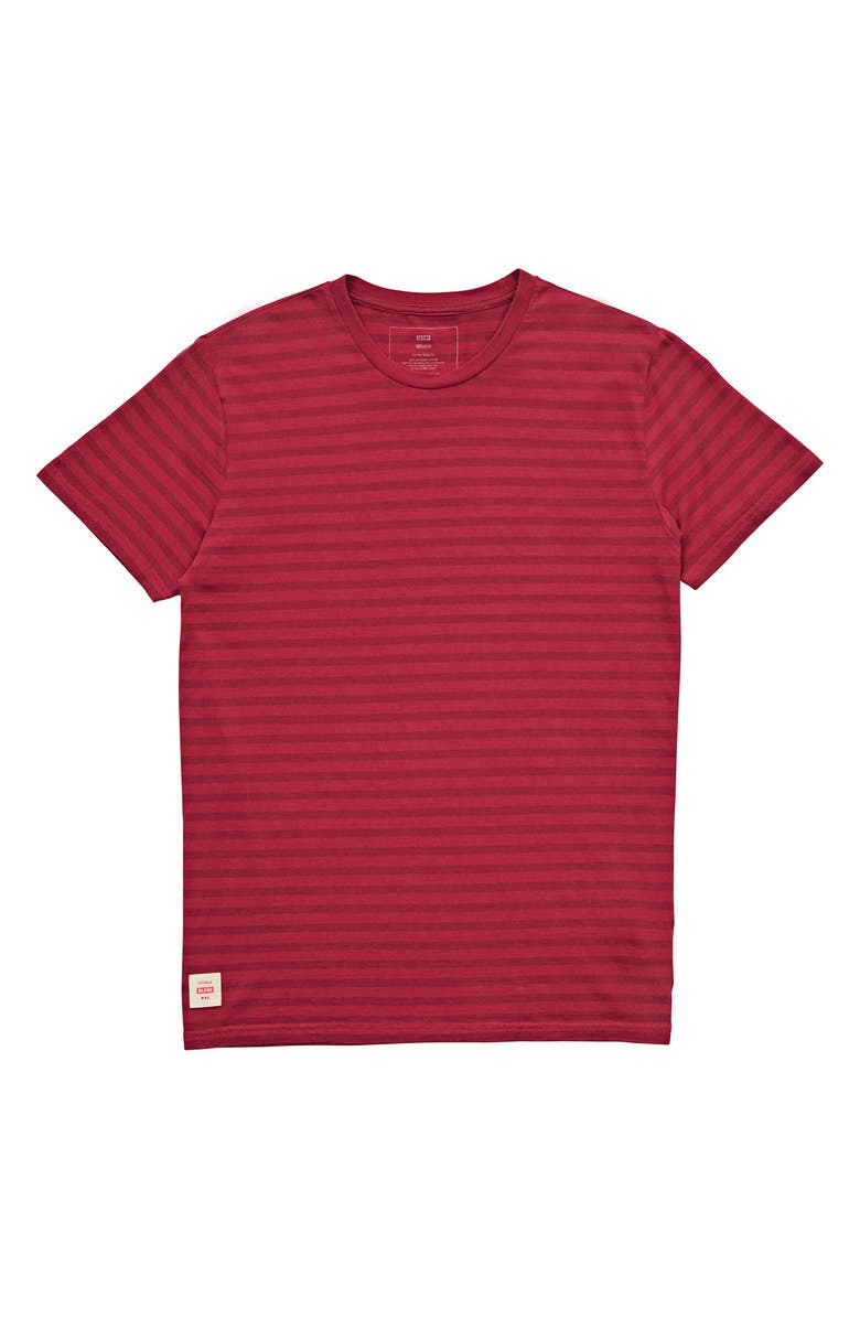 Globe Horizon Stripe Organic Cotton T-Shirt, Alternate, color,