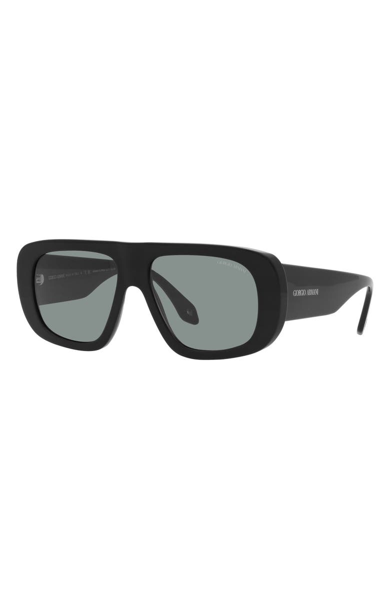 Armani Exchange 56mm Pillow Sunglasses, Alternate, color, 