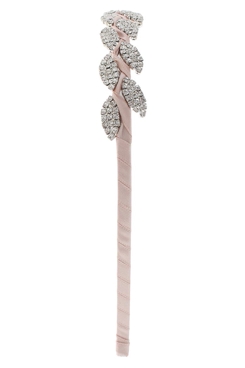 Crystal Leaf Headband, Alternate, color, BALLT PNK
