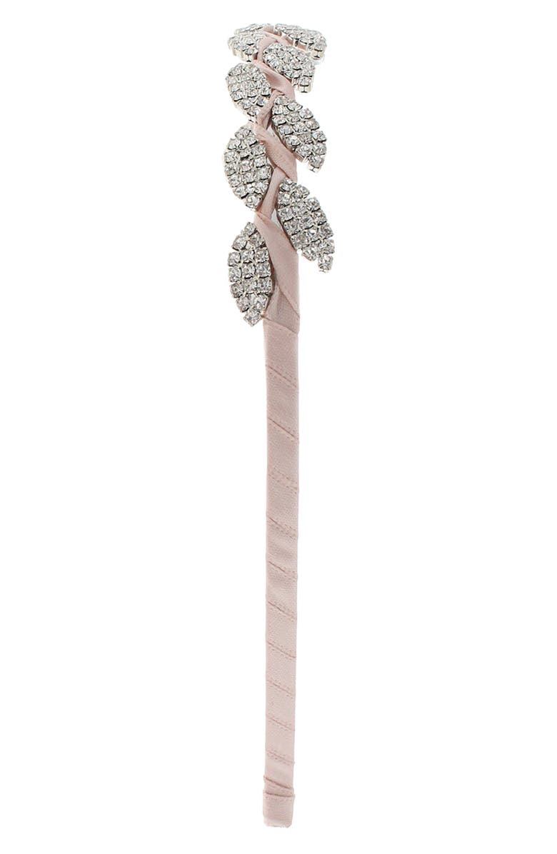 Capelli New York Crystal Leaf Headband, Alternate, color, Ballt Pnk