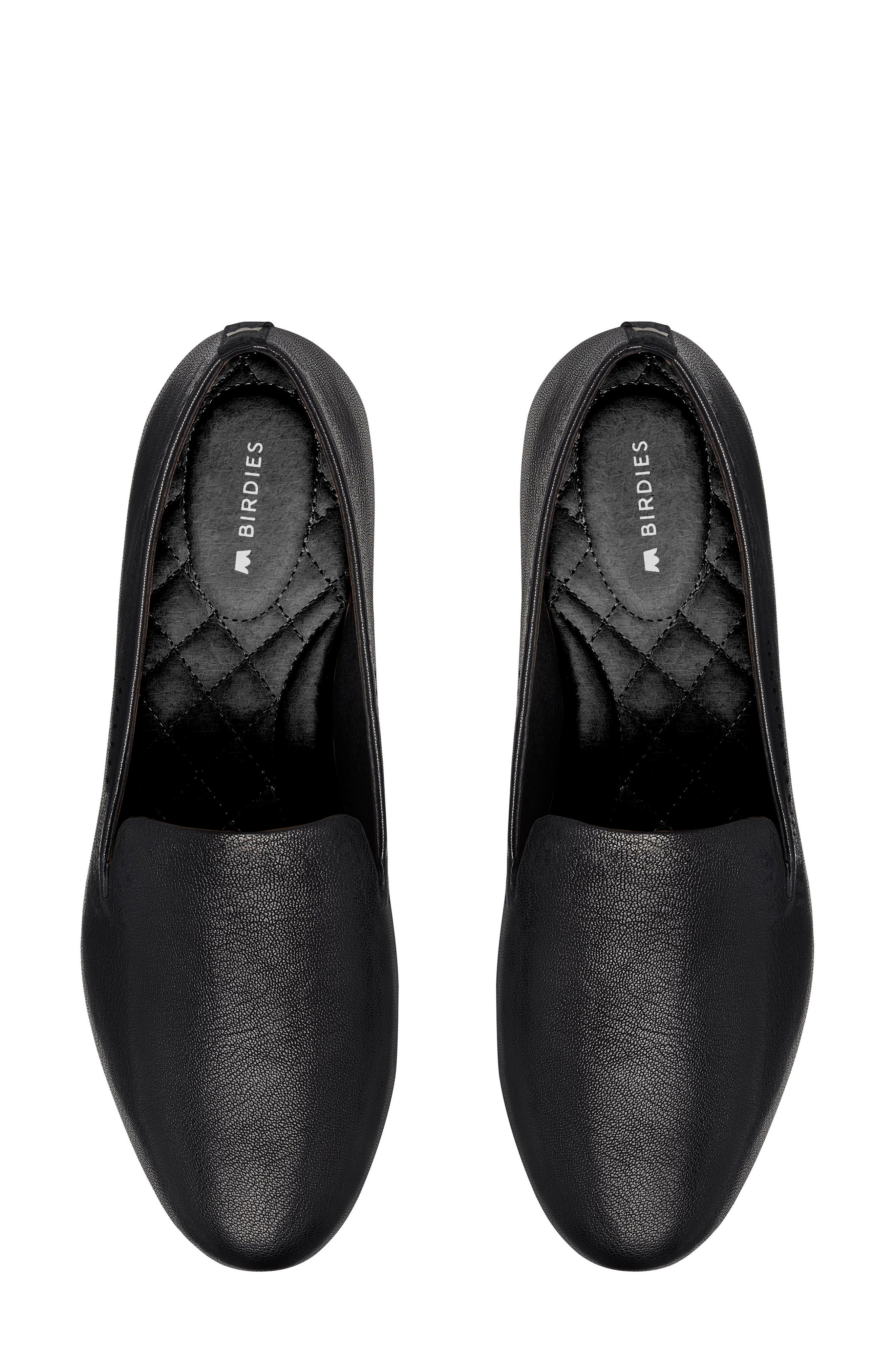 Starling Leather Flat, Alternate, color, JET LEATHER