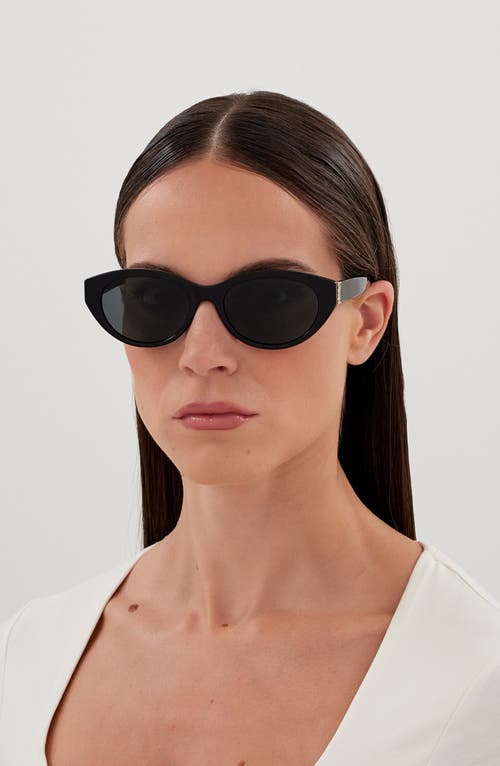 Saint Laurent Sl M148 Recycled Acetate Round Sunglasses In Black