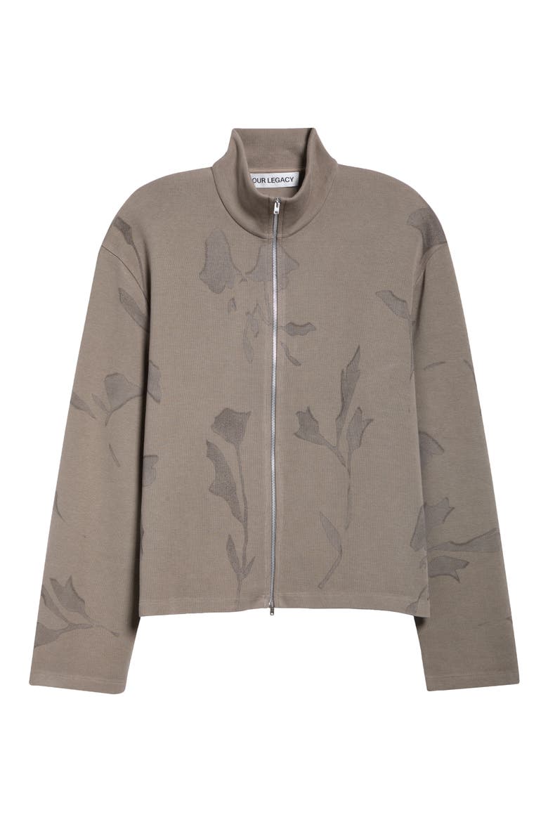 Shrunken Full Zip Sweatshirt, Main, color, SILT FLOWER
