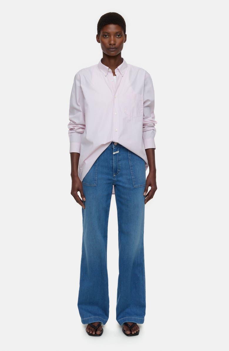 Closed Aria Flare Jeans, Alternate, color, Dark Blue