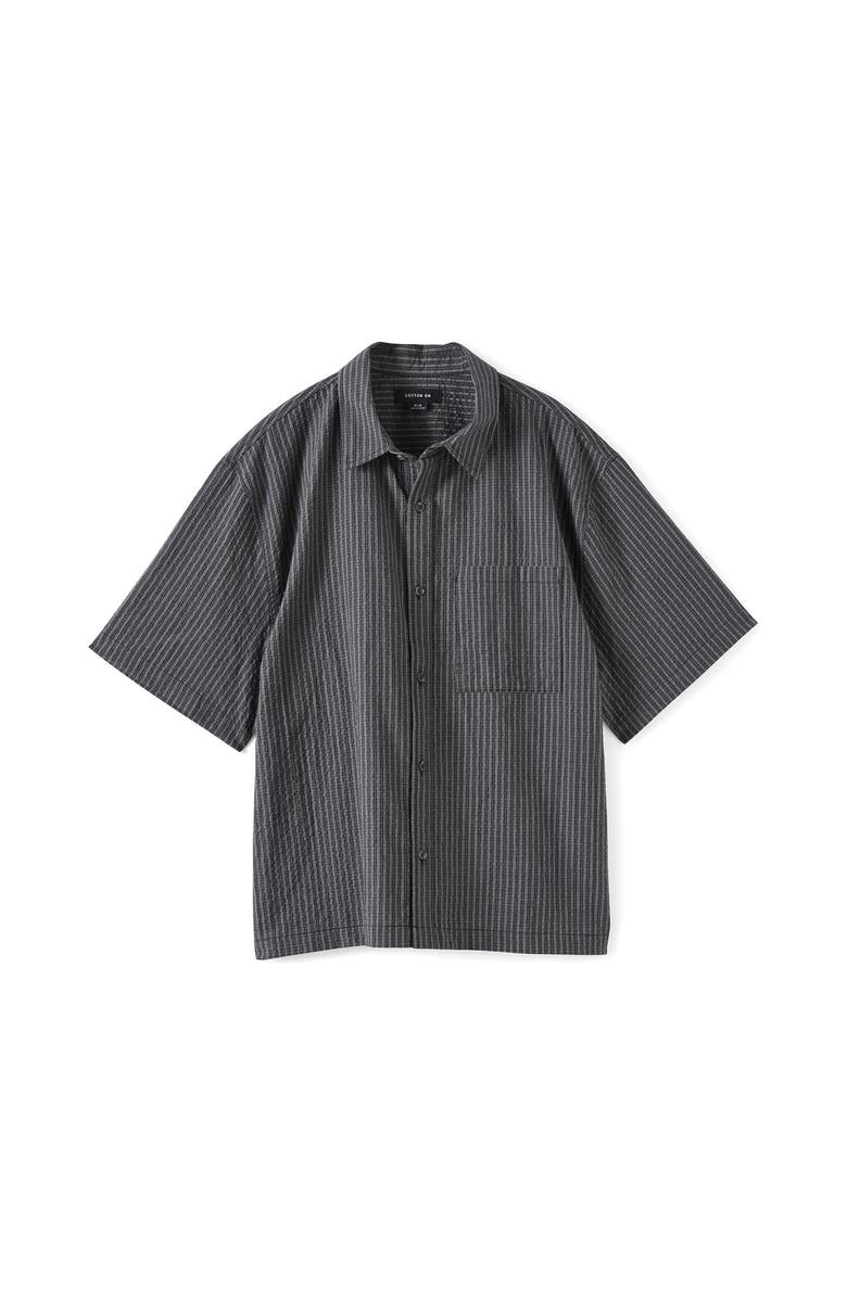 Cotton On Men's Darcy Short Sleeve Shirt, Main, color, Black Mini Check