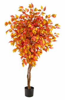 NEARLY NATURAL 5FT Autumn Ficus Artificial Tree