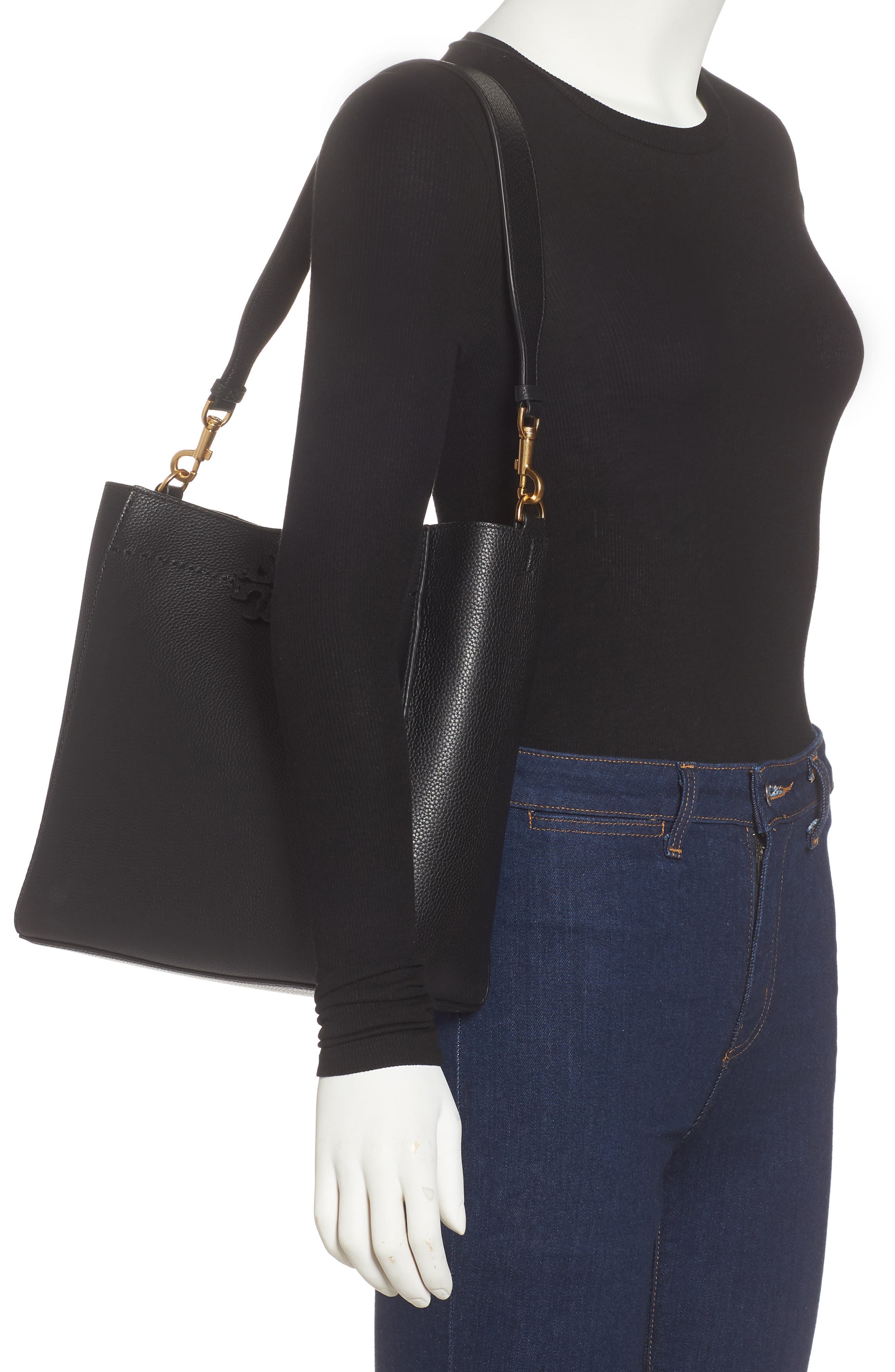 Tory Burch McGraw Bucket Bag, Alternate, color, 