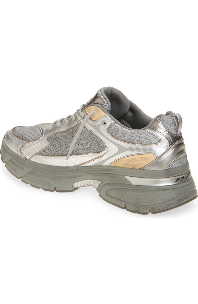 Golden Goose Lightstar Metalllic Leather & Mesh Sneaker, Alternate, color,