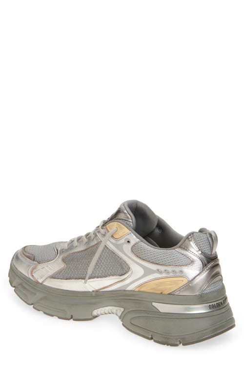 Golden Goose Lightstar Metalllic Leather & Mesh Sneaker