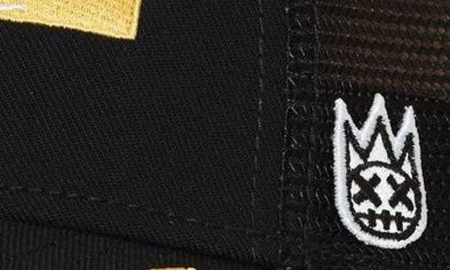Cult Of Individuality Logo Mesh Back Trucker Hat In Black