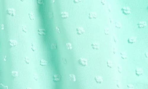 Ava & Yelly Kids' Clip Dot Smocked Romper In Green